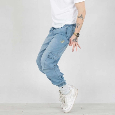 Spodnie Jogger Grube Lolo Roger jasny niebieski