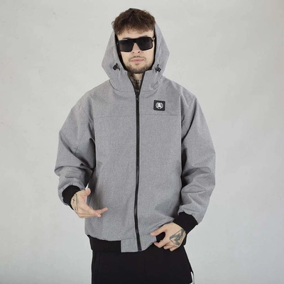 Kurtka Diil Przejściowa ZIP Naszywka szara