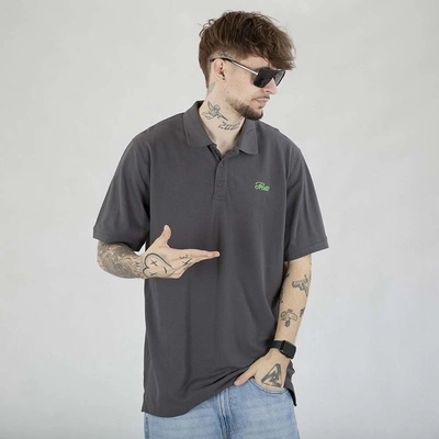 Koszulka Polo Prosto Lior grafitowa