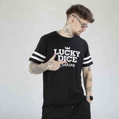 Koszulka Lucky Dice Clothing Stripe czarna