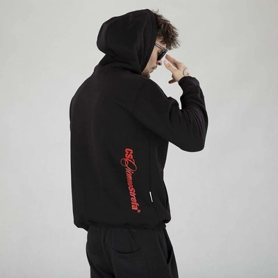 Bluza Hoodie Ciemna Strefa Duży Herb czarno czerwona