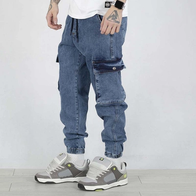Spodnie Jogger I8 Denim BOY31 niebieskie