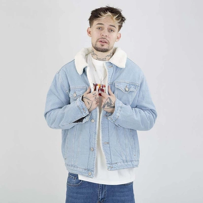 Kurtka I8 Denim Katana Jeansowa jasna niebieska 