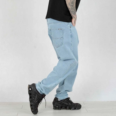 Spodnie Mass Jeans Baggy Fit Slang light blue