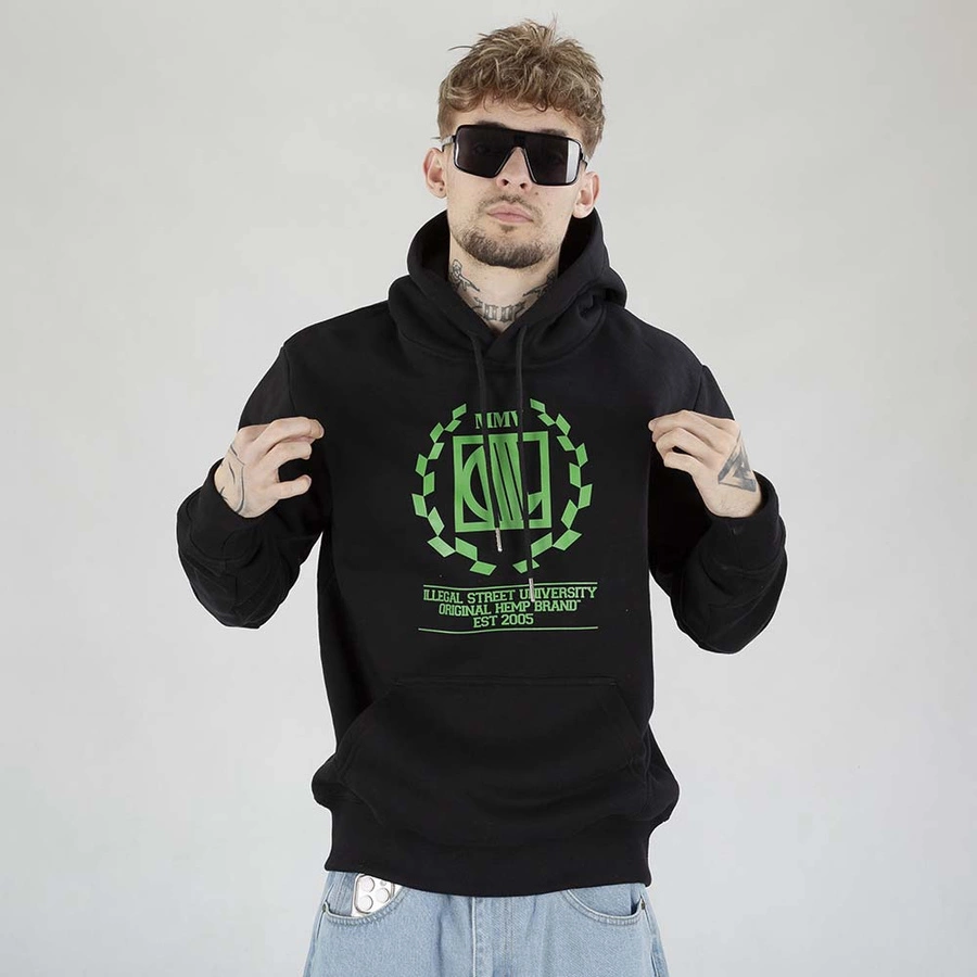 Bluza Diil Hoodie Laur czarna zielona
