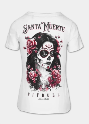 Koszulka Pit Bull Santa Muerte biała