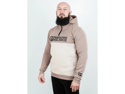 Bluza Środowisko Miejskie Hoodie Essential Bear beżowa kremowa
