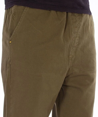 Backyard Cartel-Wave Short Fit Spodnie Materiałowe Khaki