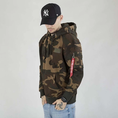 Bluza Alpha Industries Hoodie Back Print 178318C camo
