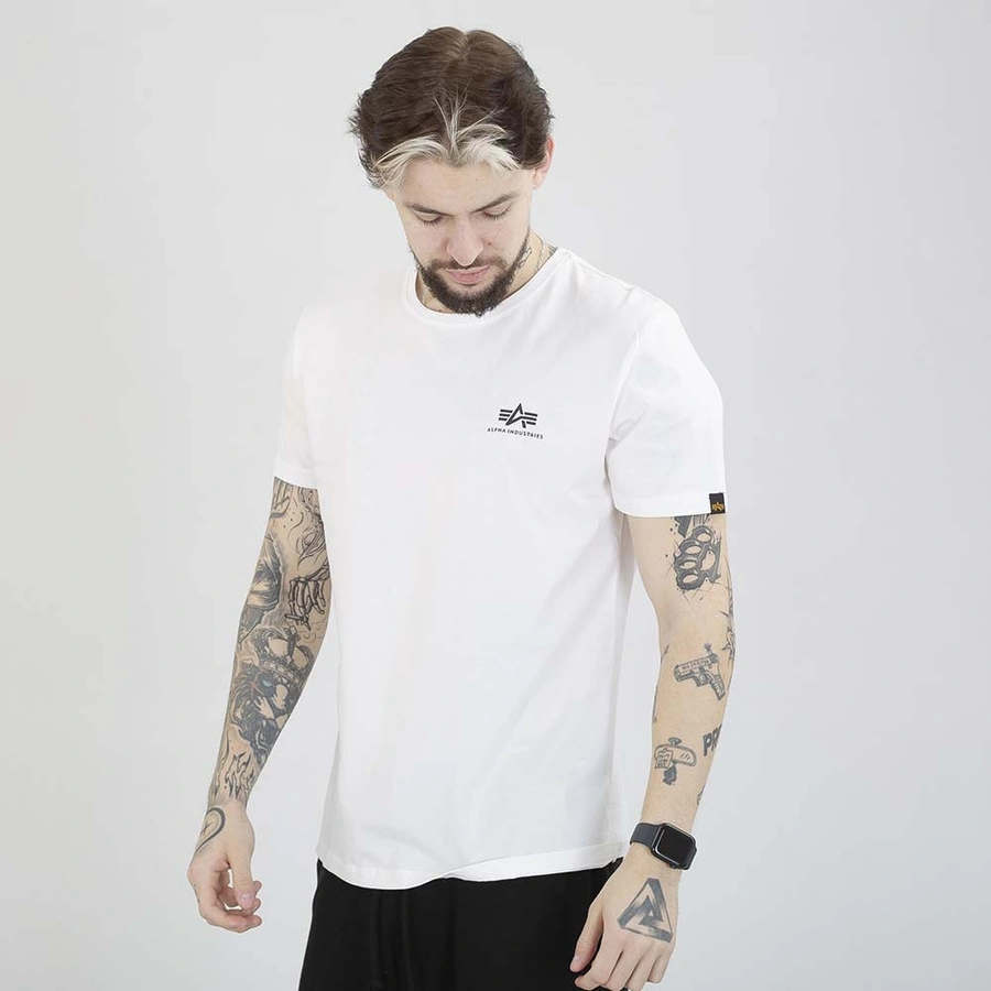 Koszulka Alpha Industries Basic Small Logo 188505 biała