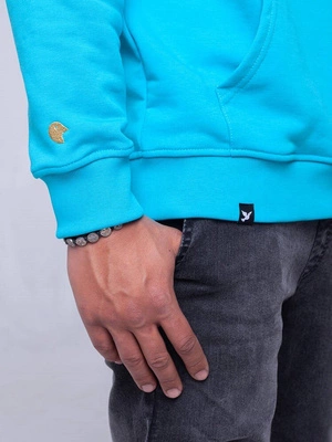 Nervous CLASSIC SMALL Bluza z kapturem AQUA