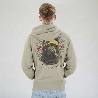 Bluza Pit Bull Zip Hoodie Mt Fuji szara oliwka