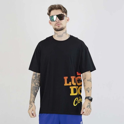 Koszulka Lucky Dice Frontback czarno pomarańczowa