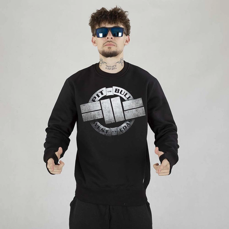 Bluza Pit Bull Crewneck Steel Logo czarna