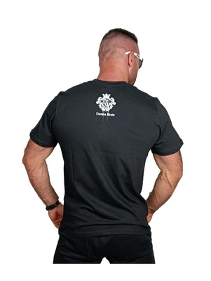 T-shirt Ciemna Strefa CS Herb Broken Glass czarny