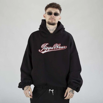 Bluza Jigga Wear Hoodie Baggy Written Logo czarna