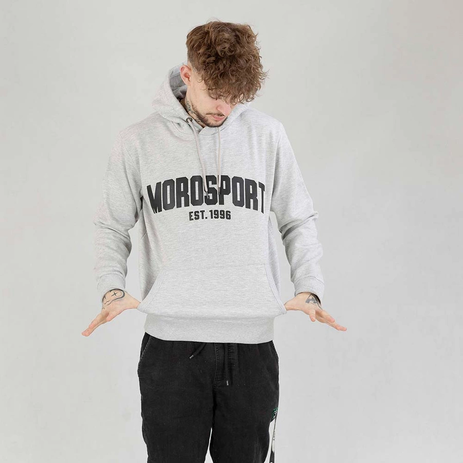 Bluza Hoodie Moro Sport Big University szara