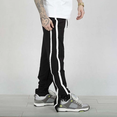 Spodnie Dresowe Grube Lolo Logo Lampas czarne