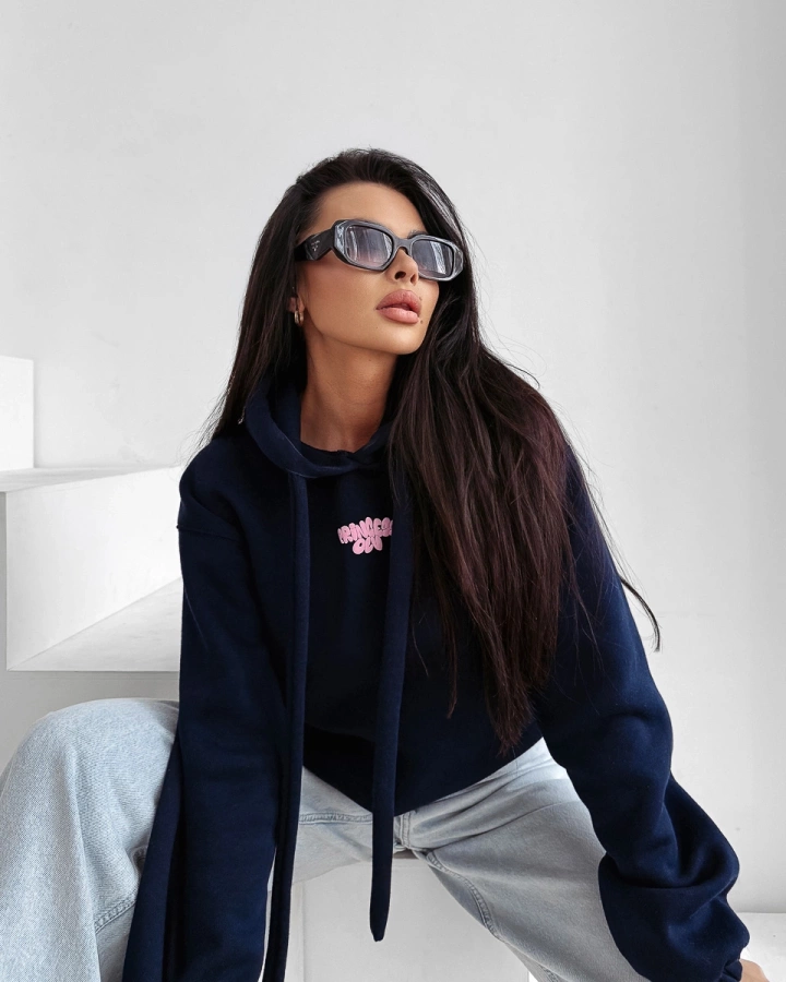 Bluza Olavoga Hoodie Frost Layer granatowa