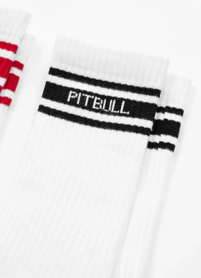 Skarpety Pit Bull High Crew Hilltop Thin 3pak białe
