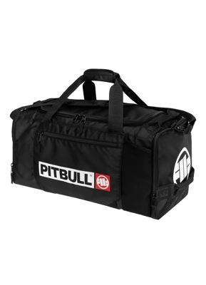 Torba treningowa Pit Bull Sports Bag Hilltop Fight czarno biała