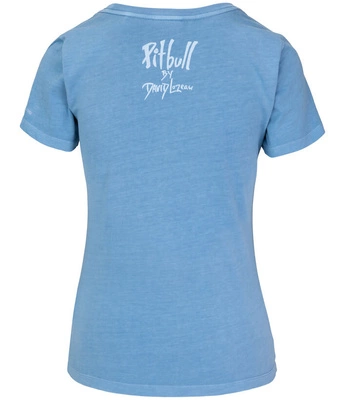 Koszulka Pit Bull Beachbreak sprana niebieska