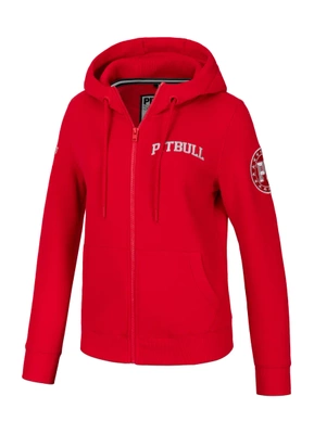 Bluza Pit Bull Hoodie Zip Tyrian czerwona