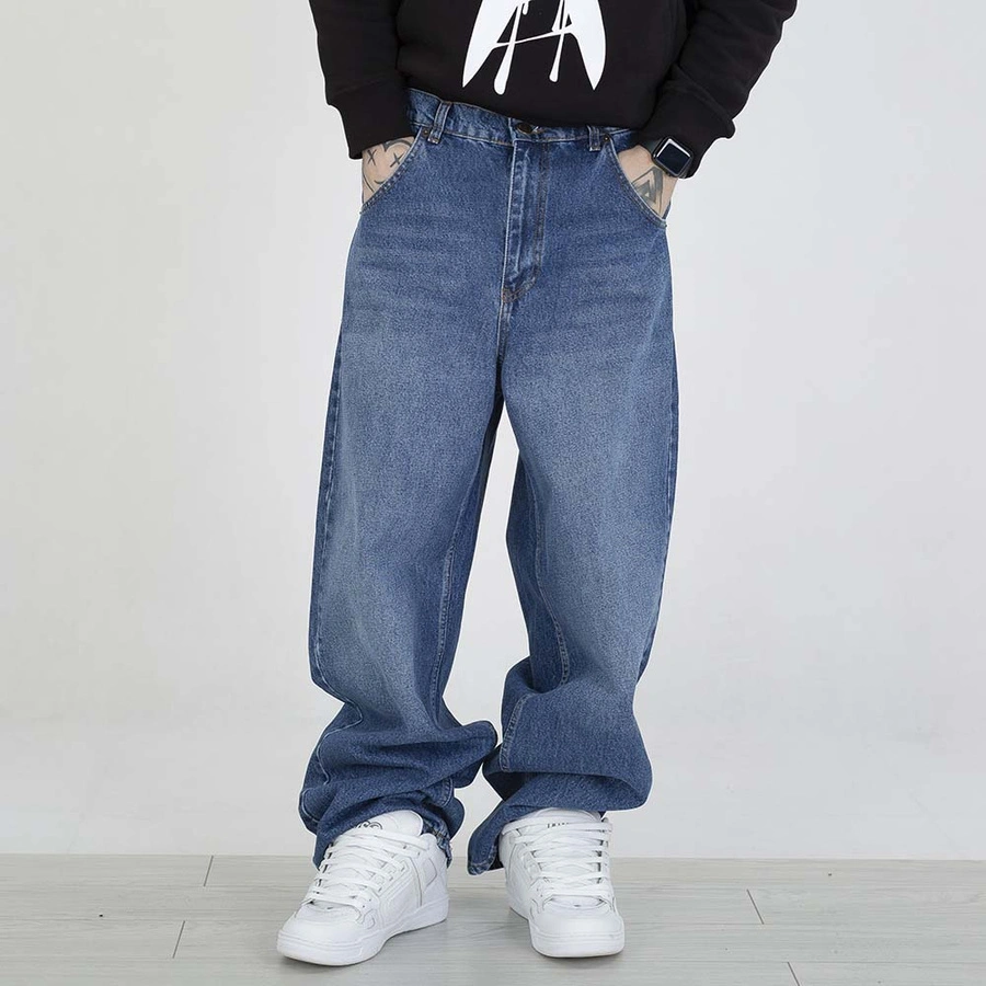 Spodnie Baggy Jigga Wear Crown Super Baggy Jeans blue