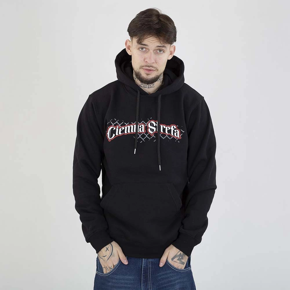 Bluza Hoodie Ciemna Strefa Szacunek czarna