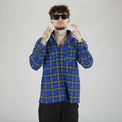 Koszula Niemaloga Krata niebieska 