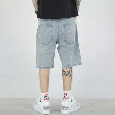 Krótkie Spodenki Mass Baggy Fit Slang Jeans jasne niebieskie