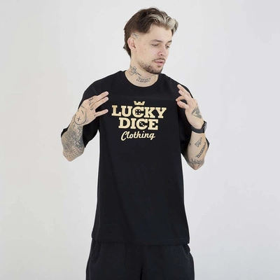 Koszulka Lucky Dice Baggy LD Clothing czarna złota