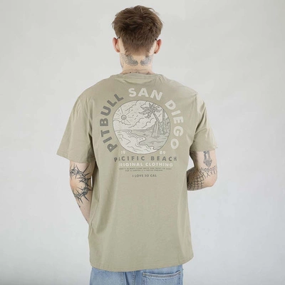 Koszulka Pit Bull Planet Surf szara oliwka