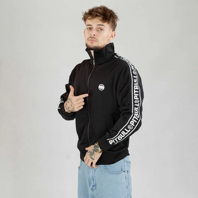 Bluza Pit Bull Crewneck Zip Tape Logo czarna