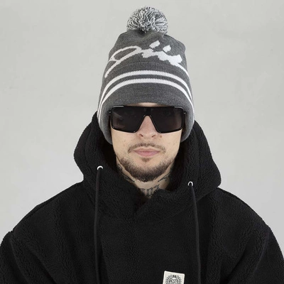 Czapka Diil Zimowa Pompon Tag szara