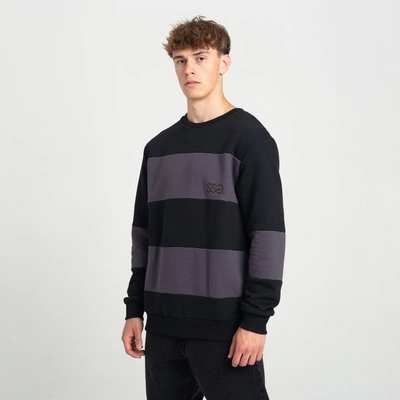 Bluza Klasyczna Smoke Story Horizontal Cut Czarny/Grafitowy