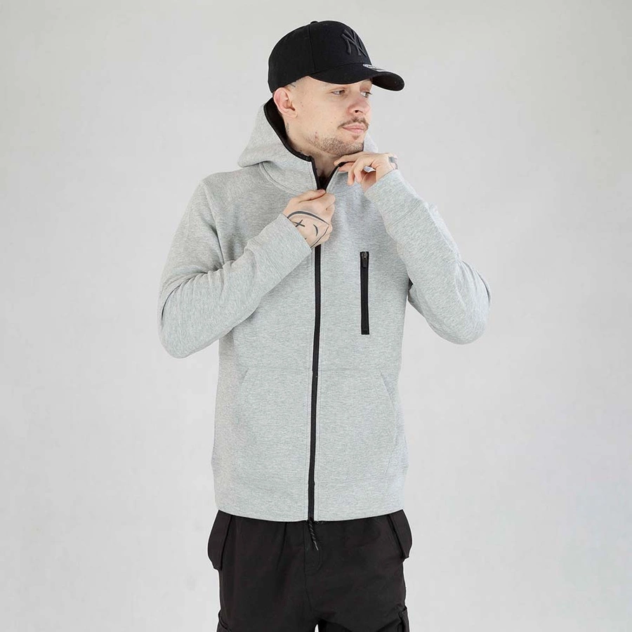 Bluza Prosto Hoodie Zip Tech Speedy szara