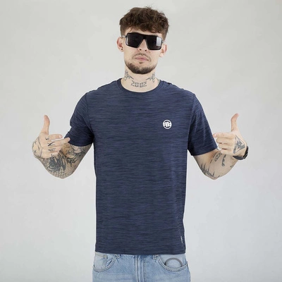 Koszulka Pit Bull Casual Small Logo granatowa melanż