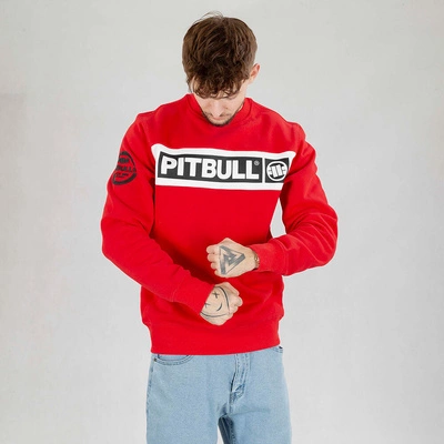 Bluza Pit Bull crewneck Sherwood czerwona