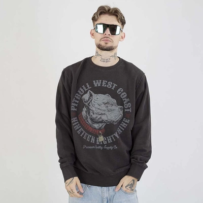 Bluza Pit Bull Crewneck Strenght & Respect sprana grafitowa