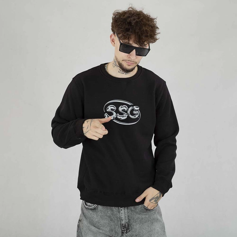 Bluza SSG Crewneck SSG Acid czarna