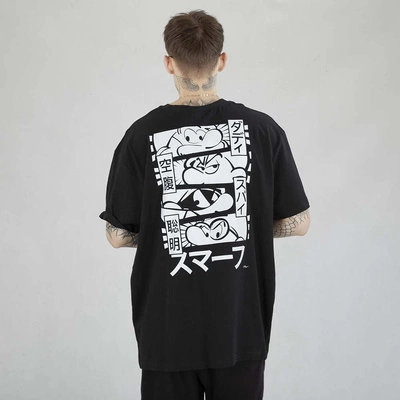 Koszulka Smerfy Baggy Cartoon czarna
