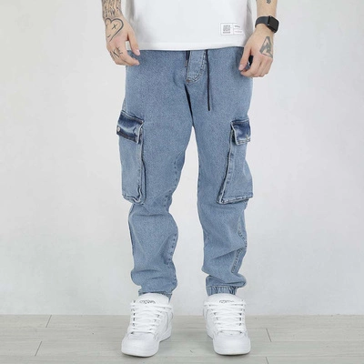 Spodnie Jogger I8 Denim BOY40 Cargo niebieskie
