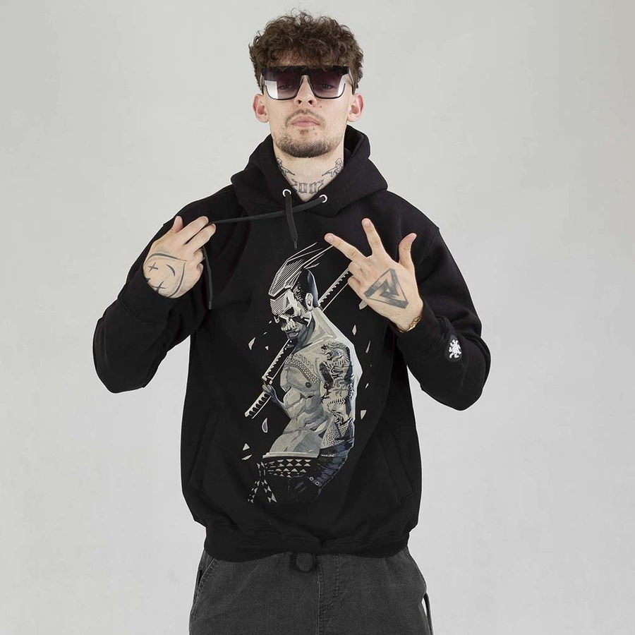 Bluza Brain Dead Familia Hoodie Samurai czarna