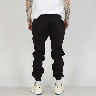Spodnie Dresowe Jigga Wear Crown Simple Patch czarne