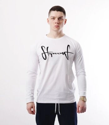 Stoprocent TAG Longsleeve Biały