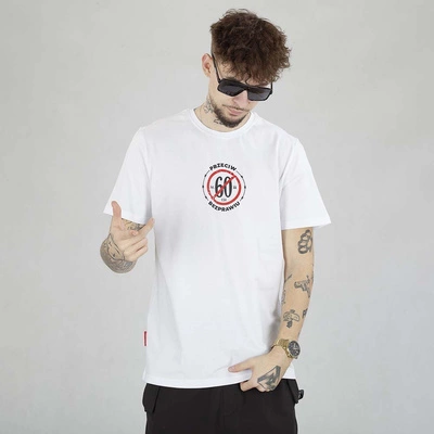 Koszulka Ciemna Strefa Stop 60 Statystyka biała