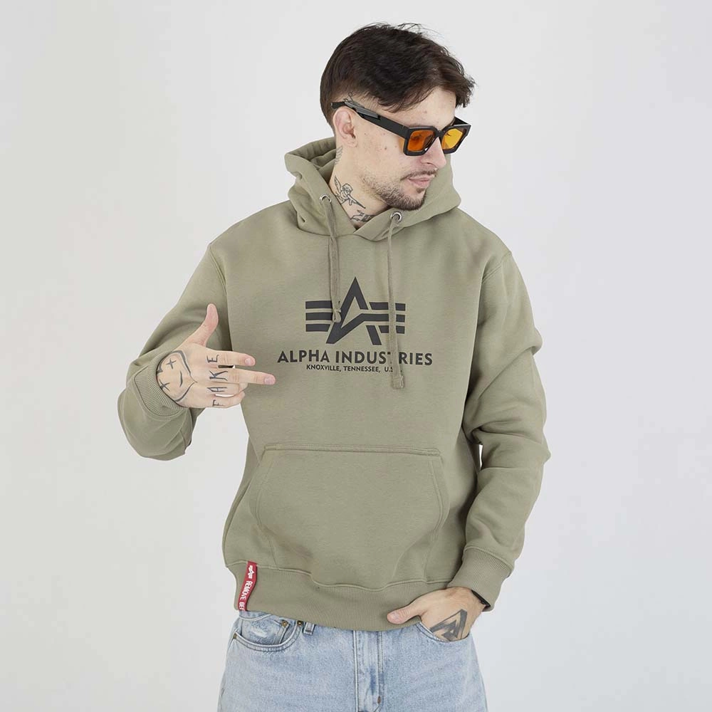 Bluza Alpha Industries Hoodie Basic 178312 oliwkowa