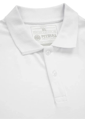 Koszulka Polo Pit Bull Jersey Slim Fit Small Logo biała