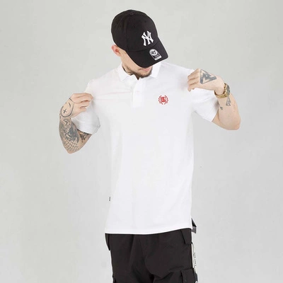 Koszulka Polo Diil Laur biało czerwona